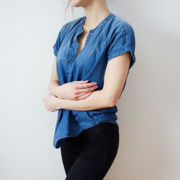 CALVIN KLEIN Jeans Tunic Top - Picture 1 of 5